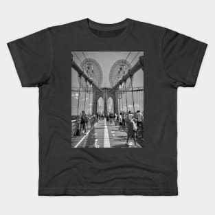 Brooklyn Bridge Manhattan New York City Kids T-Shirt